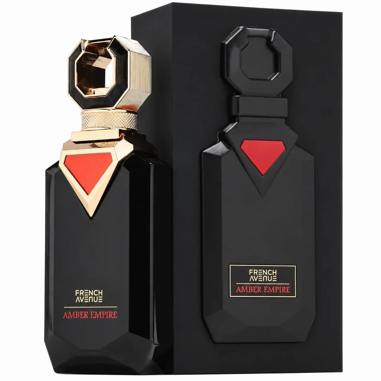 French Avenue Amber Empire, Oriental Amber - Estratto di profumo da uomo, 100 ml, con note di ambra, vaniglia e legno di sandalo