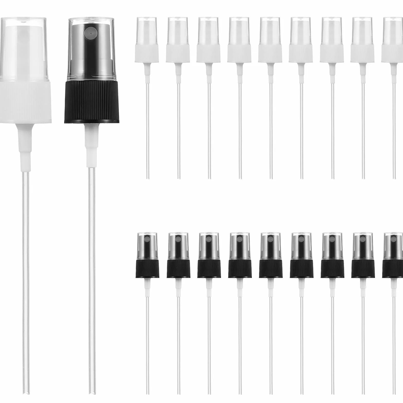 Parti di Ricambio per Spruzzatori 20 Pezzi Ugelli Atomizzanti da 18 MM, Tappi Spray per Flaconi Spray, Compatibili Erogatori per Profumi e Prodotti per Chioma