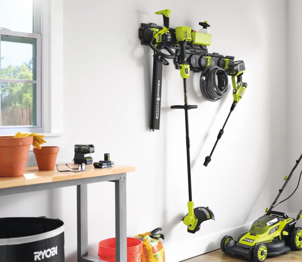 RYOBI Link System starter pack RSLWPK-7PC 2 guide a parete 4 ganci 1 vassoio doppio