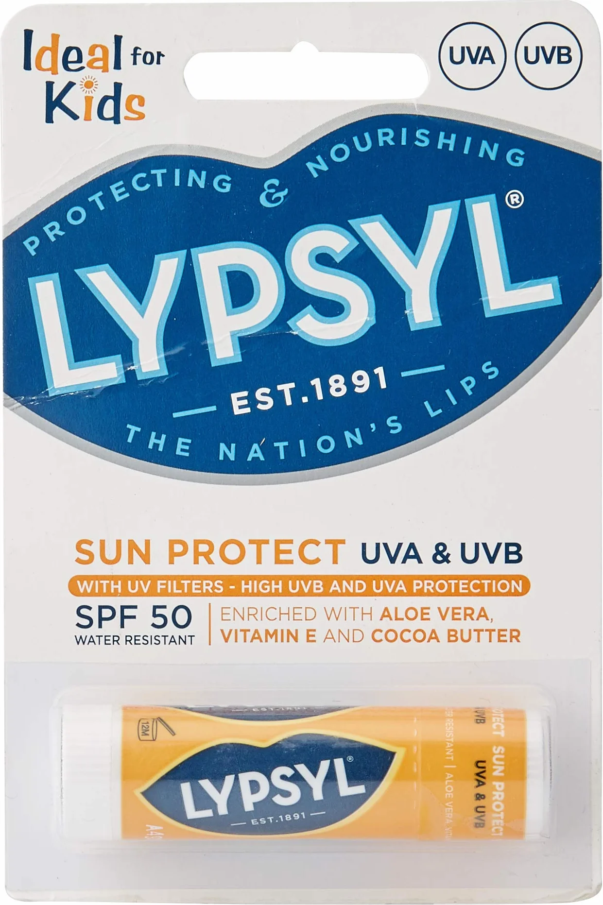 Lypsyl Sun Protect SPF50, cardato, 4,7 g