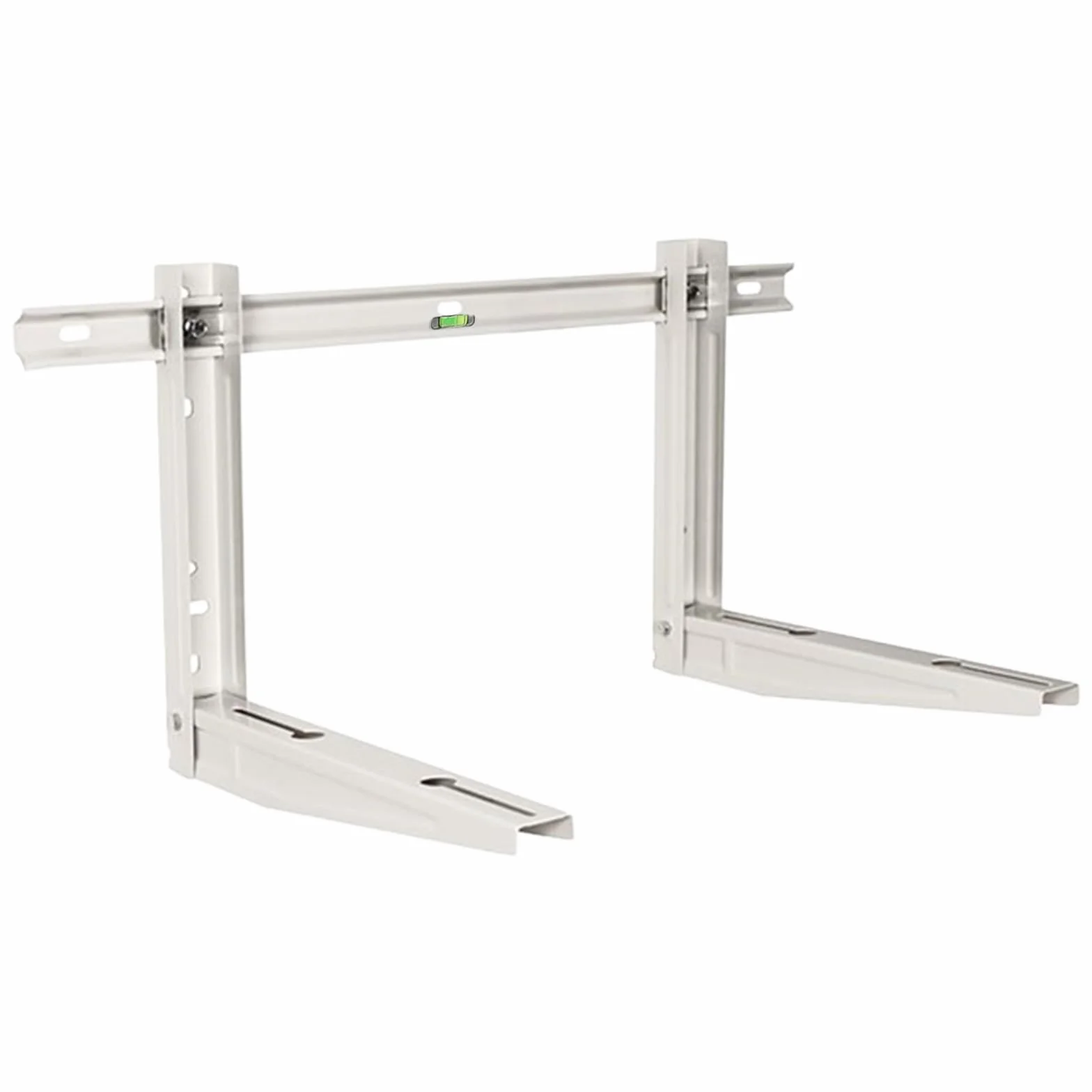 Bratek Staffa Universale per Condizionatore Split Zincata Bianca con Livella 150 kg Regolabile 24000 Btu