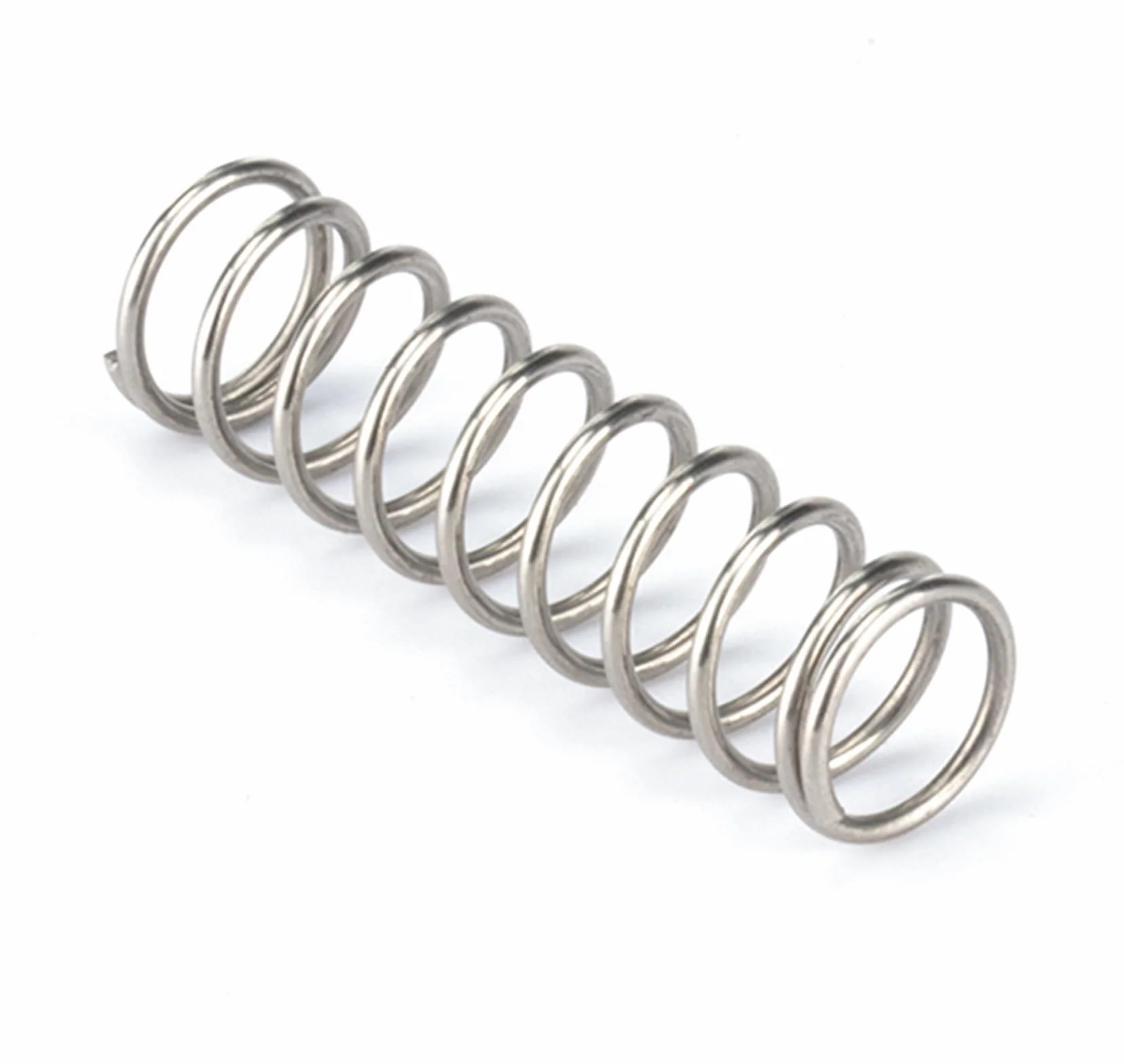 Molla Compressione 0.8mm x 7mm x 30mm Acciaio inossidabile 10 Pezzi
