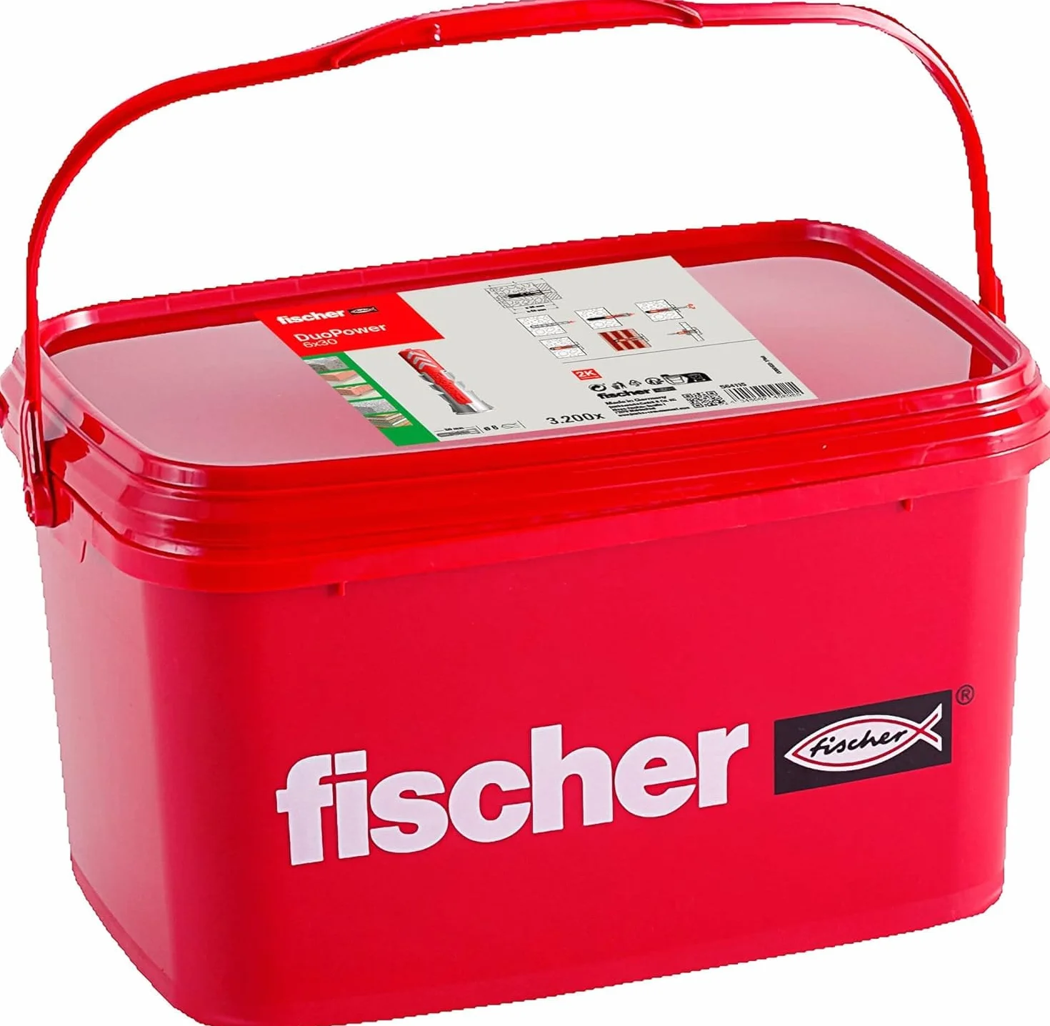 fischer DuoPower 6x30, 3200 sztuk tasselli universali, 2-komponentowe, do betonu, cegły, kamienia, płyt kartonowo-gipsowych