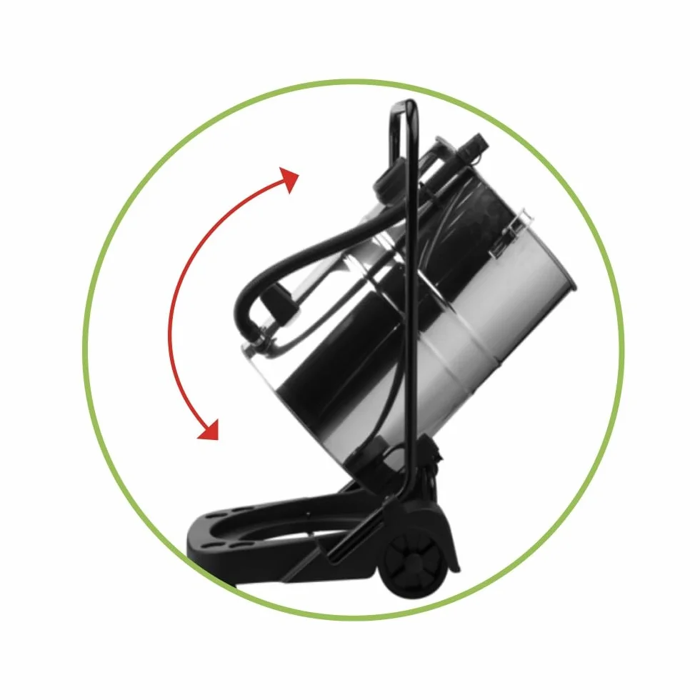 Ribimex Aspiratore per Solidi e Liquidi Aspirix Serie Pro 60 L 2 Motori 1000 W PRASP61LX2