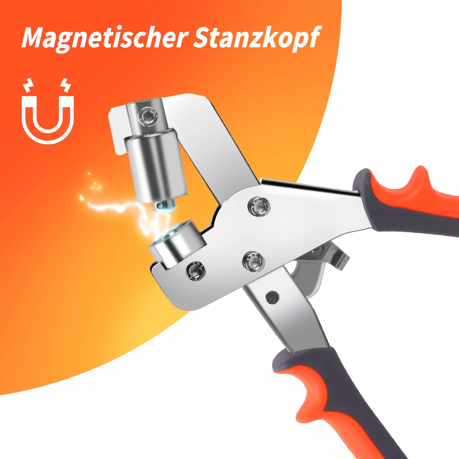 Pinza Occhiellatrice Manuale per Teloni PVC con 300 Occhielli Ø 10mm