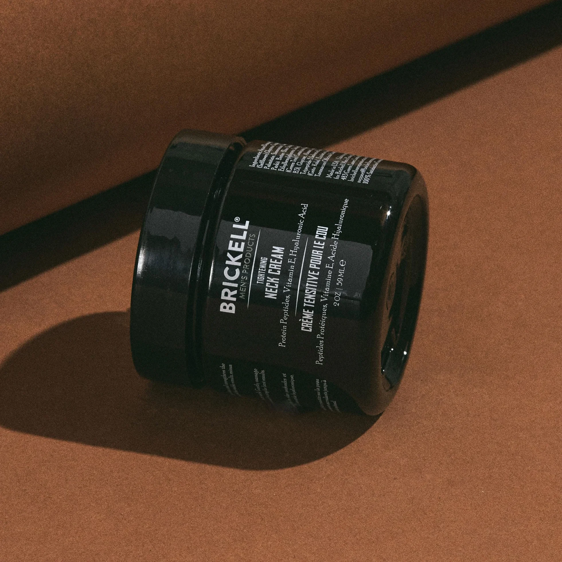 Crema rassodante per il collo Brickell Men's, naturale e biologica, crema rassodante e rassodante per il collo, crema antirughe, 59 ml, senza profumo