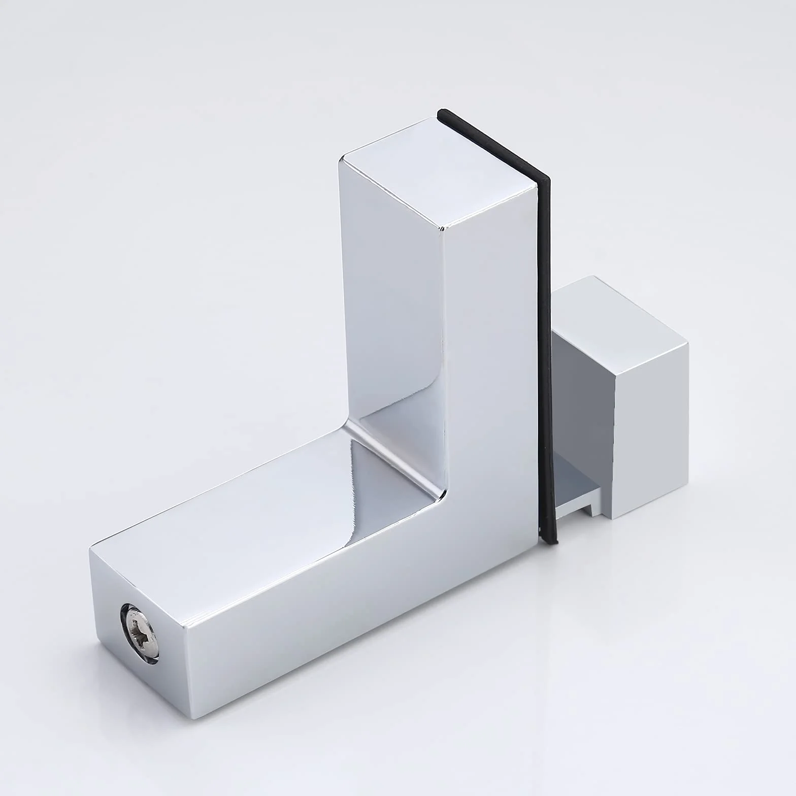 Mensola in Vetro Temperato 24 pollici Bagno Angolare Doccia Cromo Lucido BGS3201S60