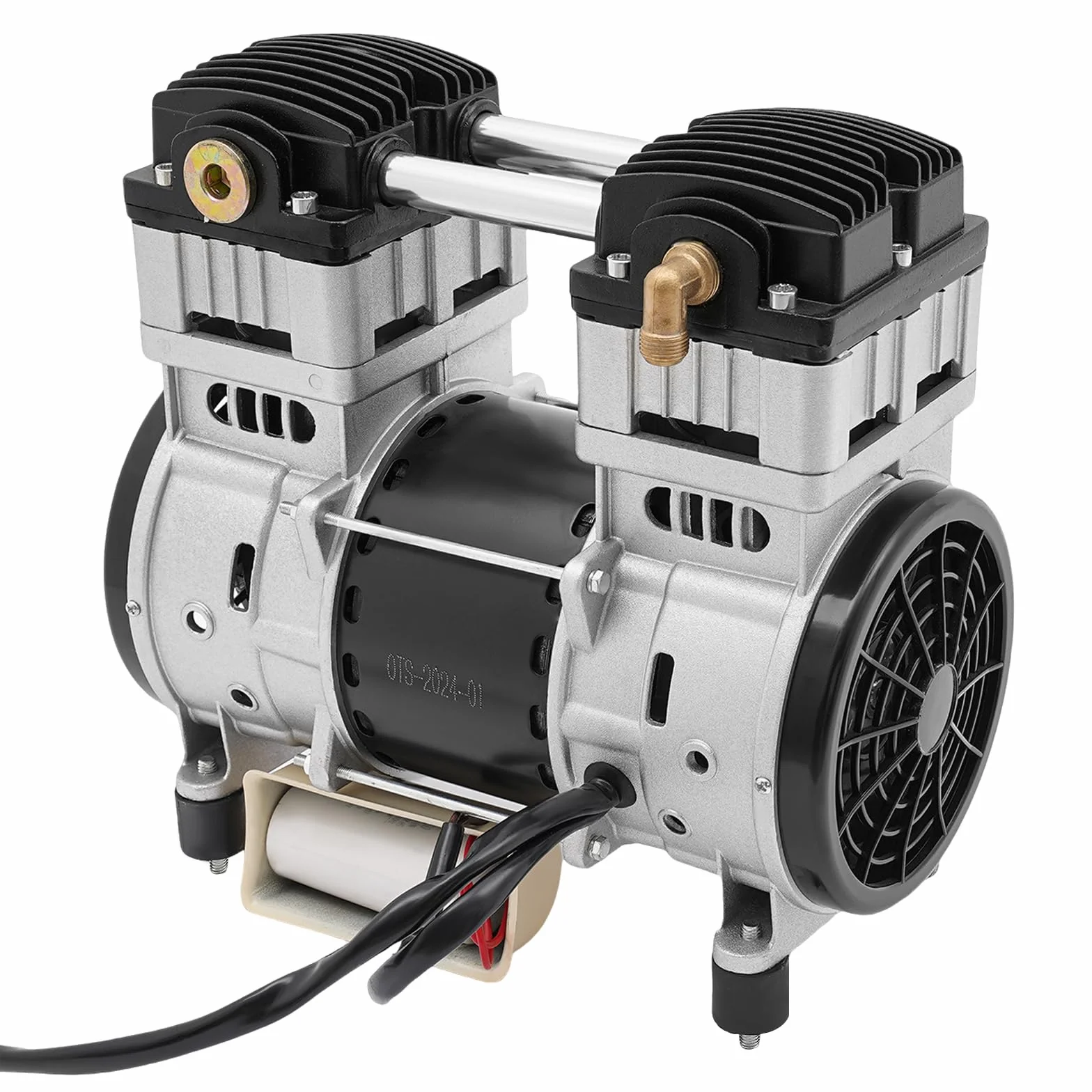 Compressore d'Aria Silenzioso 1500W 145L/min 2800 giri/min Testa in Rame per Officina Riparazioni Auto