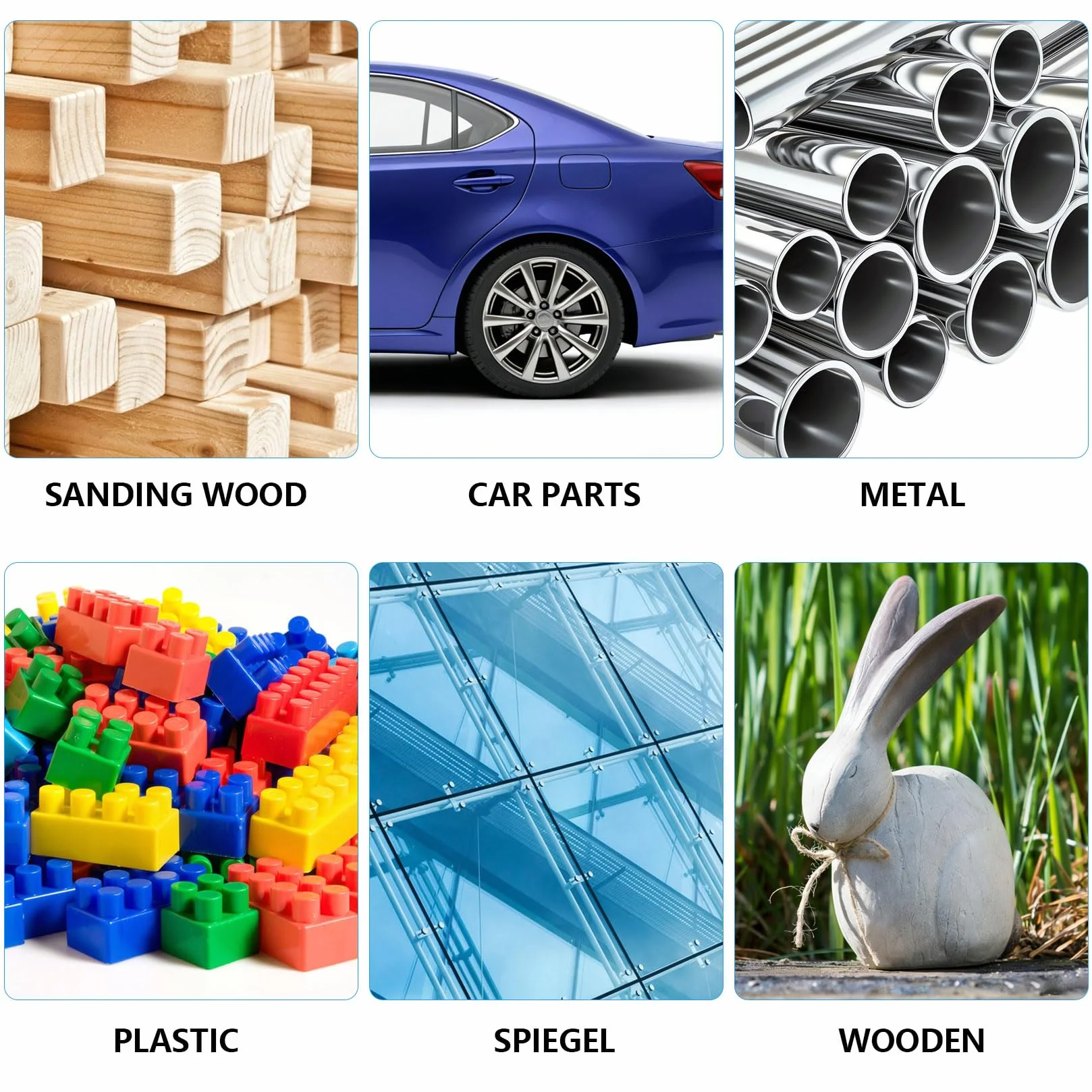 Set di 42 Fogli Carta Vetrata 240-10000 Grana, Carta Abrasiva per Legno Vetro Plastica (23x9,3 cm)