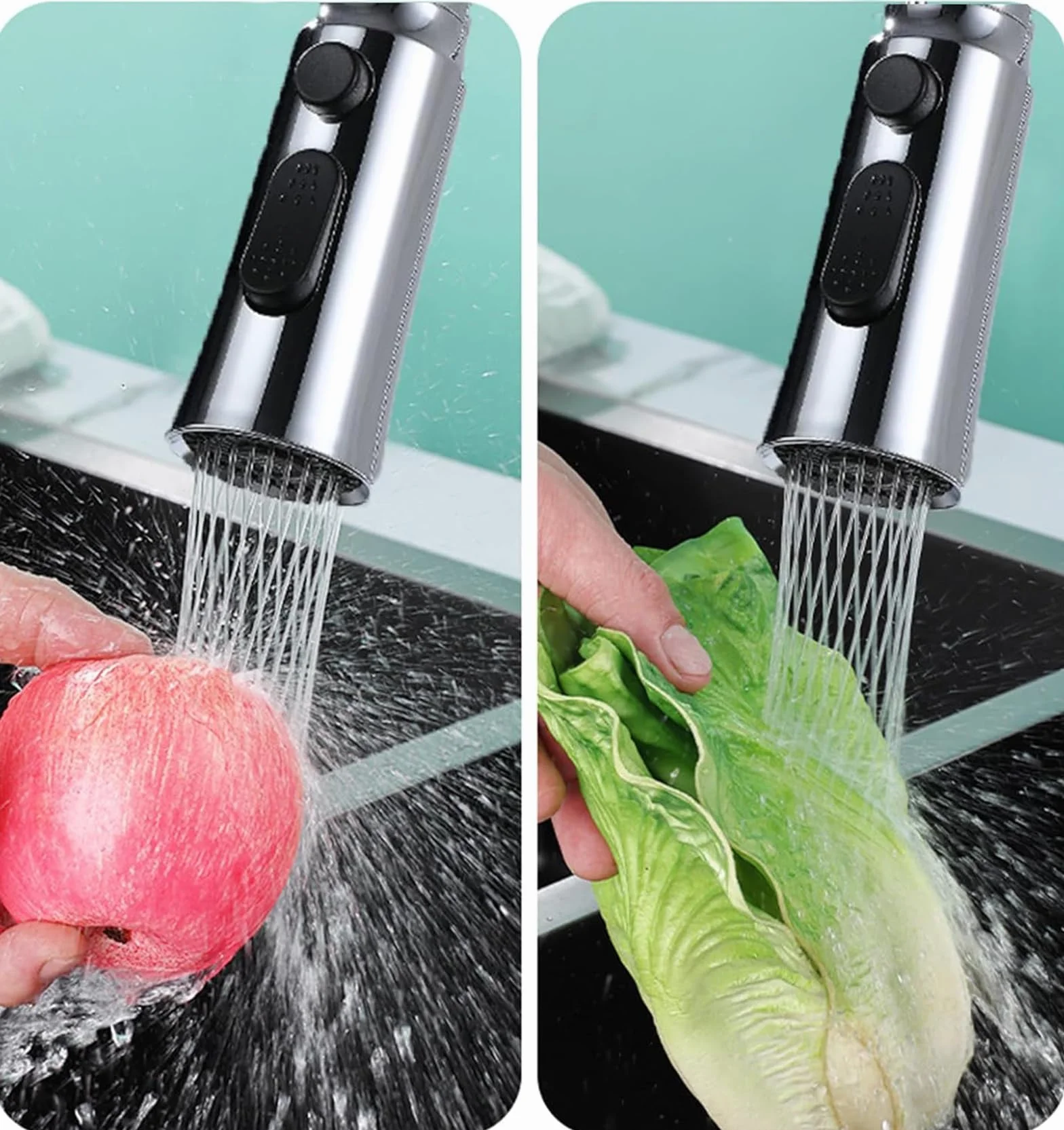 Aeratore Rubinetto Cucina 360° Girevole con 3 Modalità e 5 Adattatori Filettati
