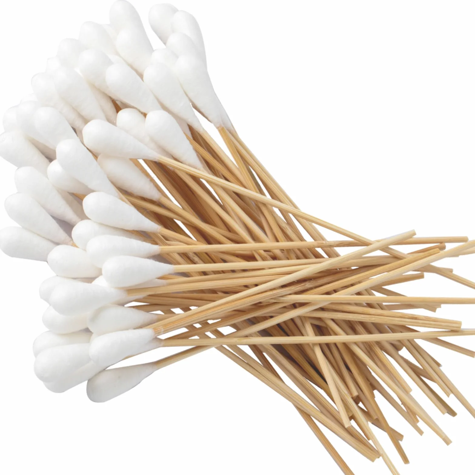 20cm Tamponi di Cotone Lunghi,Tamponi in Cotone con Manici in Legno,Bastoncini con Cotone,Tamponi di Cotone con Grandi Palline di Cotone per Pulizia,Cosmetologia,Strumento Cosmetico,60 Pezzi
