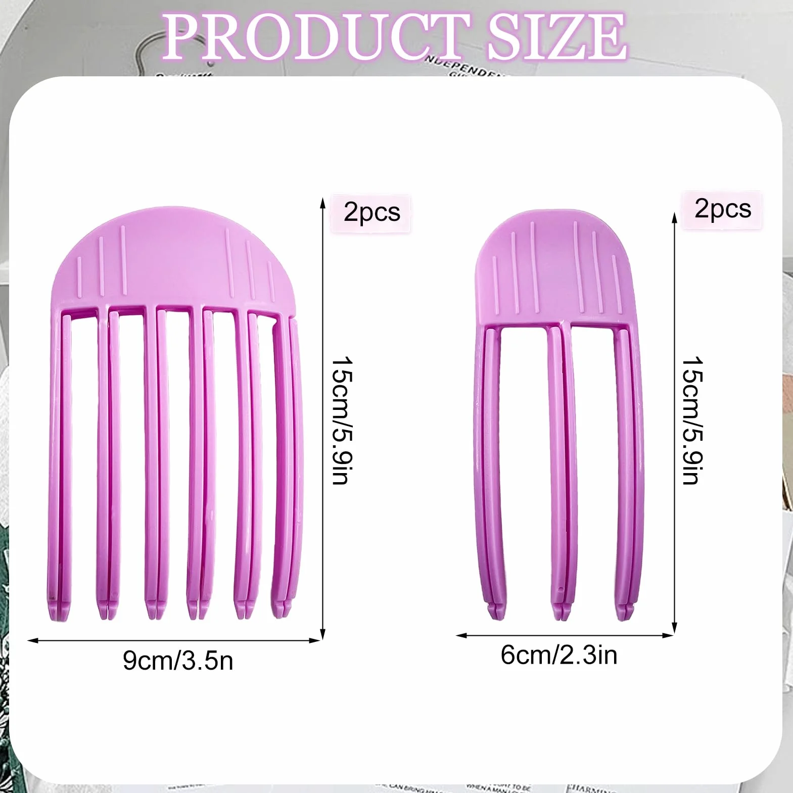 4 Pezzi Fermagli per Capelli Gonfi, Pinza Volume Capelli, Clip Del Volume Della Radice, Fermaglio per Capelli Gonfi, Fermaglio Invisibile Per Radici Volume Dei Capelli Ricci, Styling dei Capelli