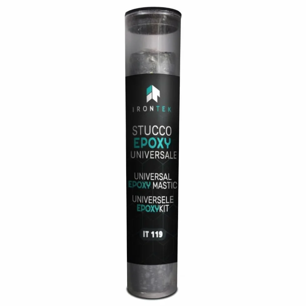 Mastice Epossidico Bicomponente IRONTEK 57g Resistenza 150°C Asciugatura 10 Min Auto Moto