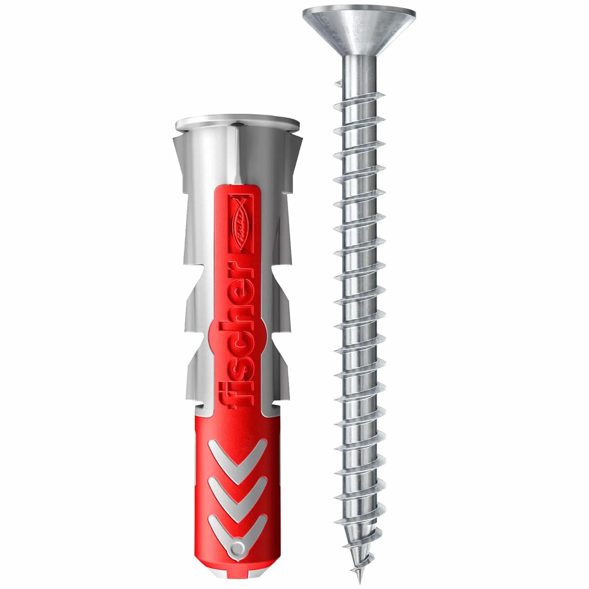 Fischer DuoPower Tasselli con Vite 6x30 mm 100 pezzi per Muro pieno Mattone Forato Cartongesso