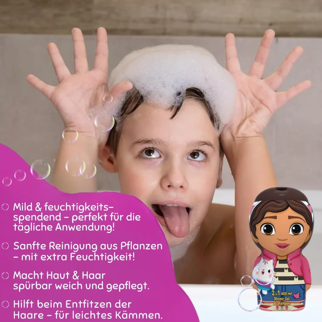 Gabby's Dollhouse Gel Doccia e Shampoo 2D 400 ml