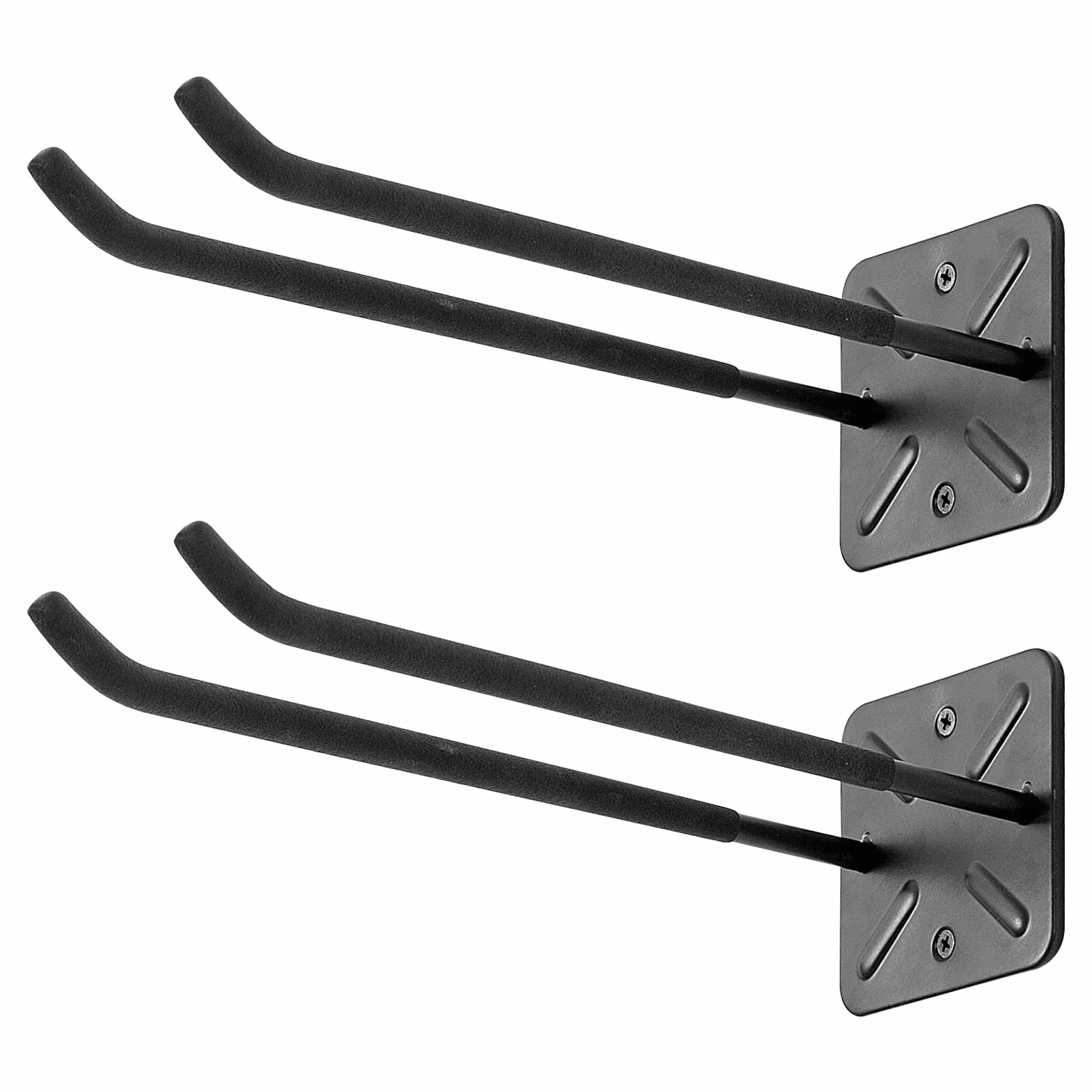 Ganci da Garage Heavy-Duty 30 cm, Organizer per Attrezzi da Montare a Muro, Ganci Doppio Versatili per Stoccaggio