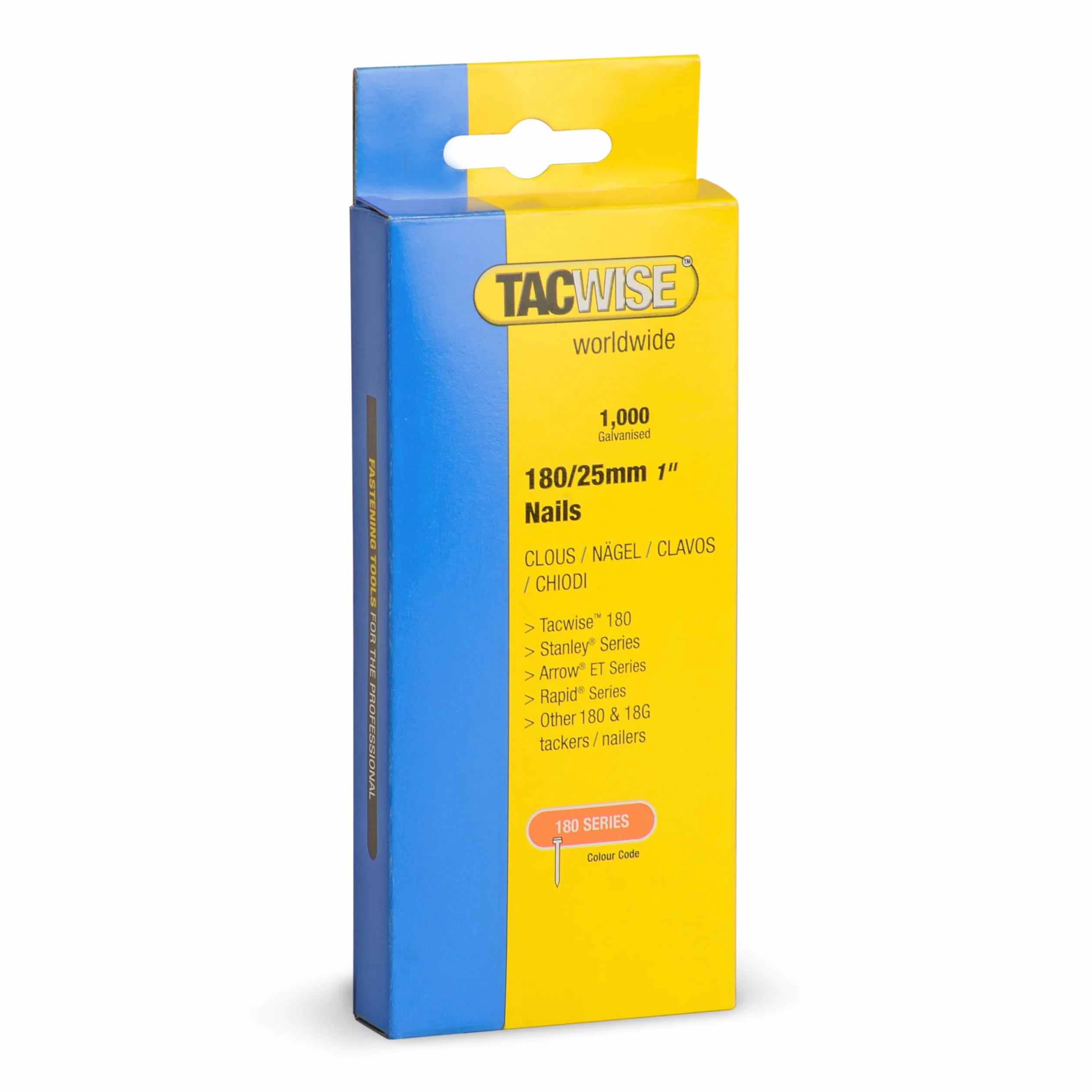 Tacwise 0361 Chiodi Brad Galvanizzati Tipo 18G 25 mm, 1000 szt.