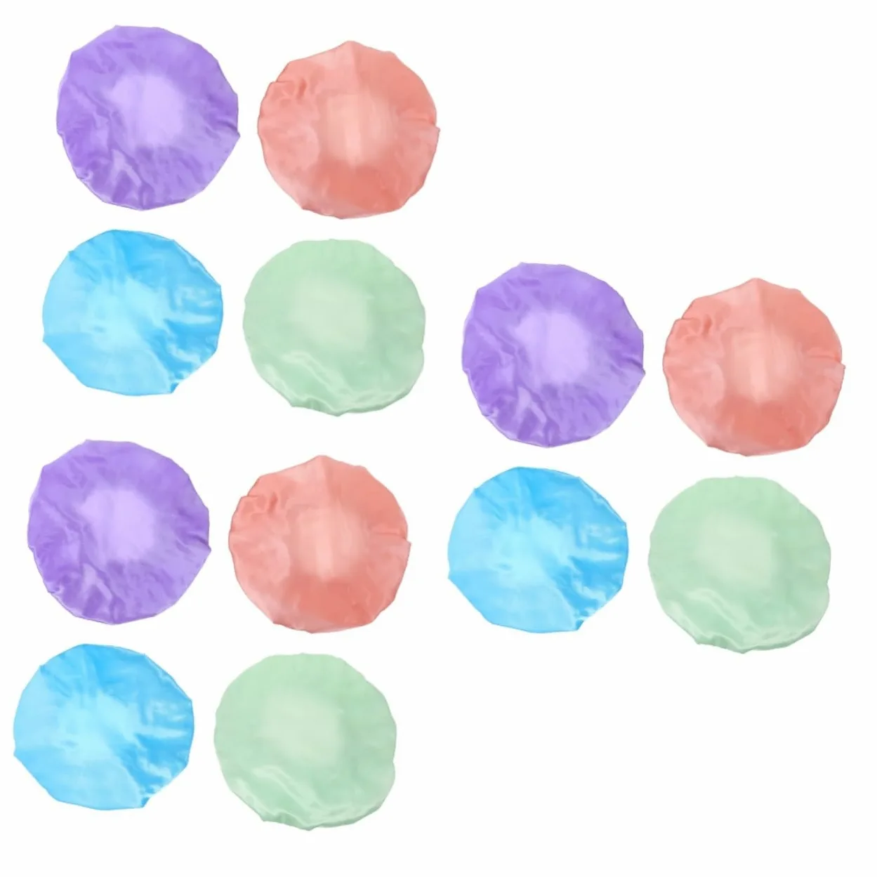 POPETPOP 12pezzi Cuffie Da Impermeabili Per Donne Berretti Da Notte Multiuso Per Lunghi e Spessi Design e Versatile Per Bagno e Sonno