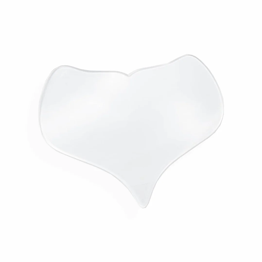 1 Pezzi Petto Antirughe Pads, Pad Antirughe Petto, Patch Rughe Petto a Forma di Cuore, Imbottitura Toracica in Silicone, Riutilizzabile Cuscinetti Antirughe Sul Petto, Patch per Scollatura Notturna