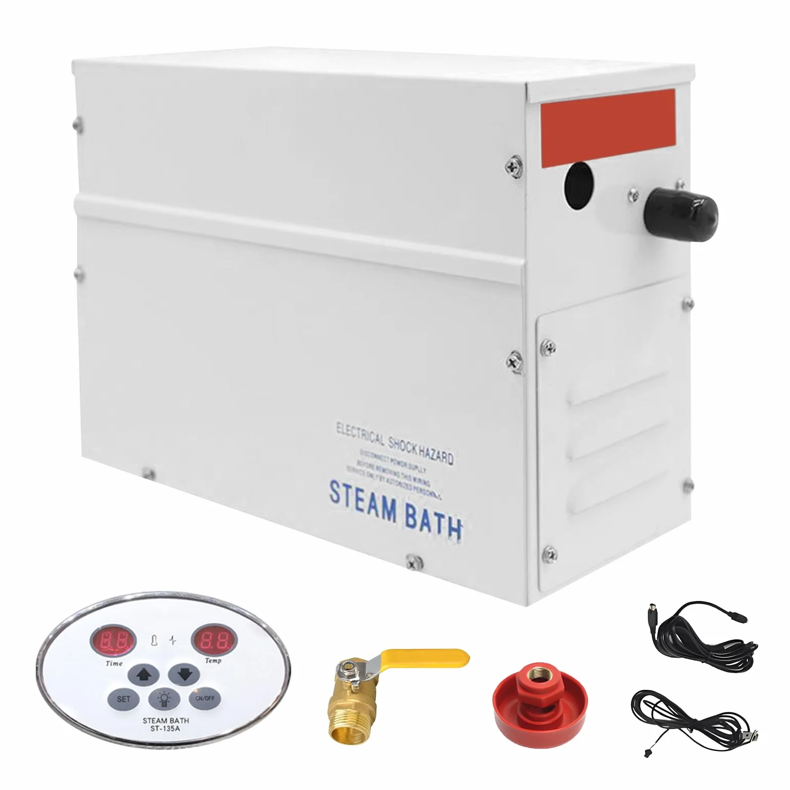 Generatore Vapore Sauna 3kW 220V Controller LED 25-55°C 2-3m³ Acciaio Inox 316