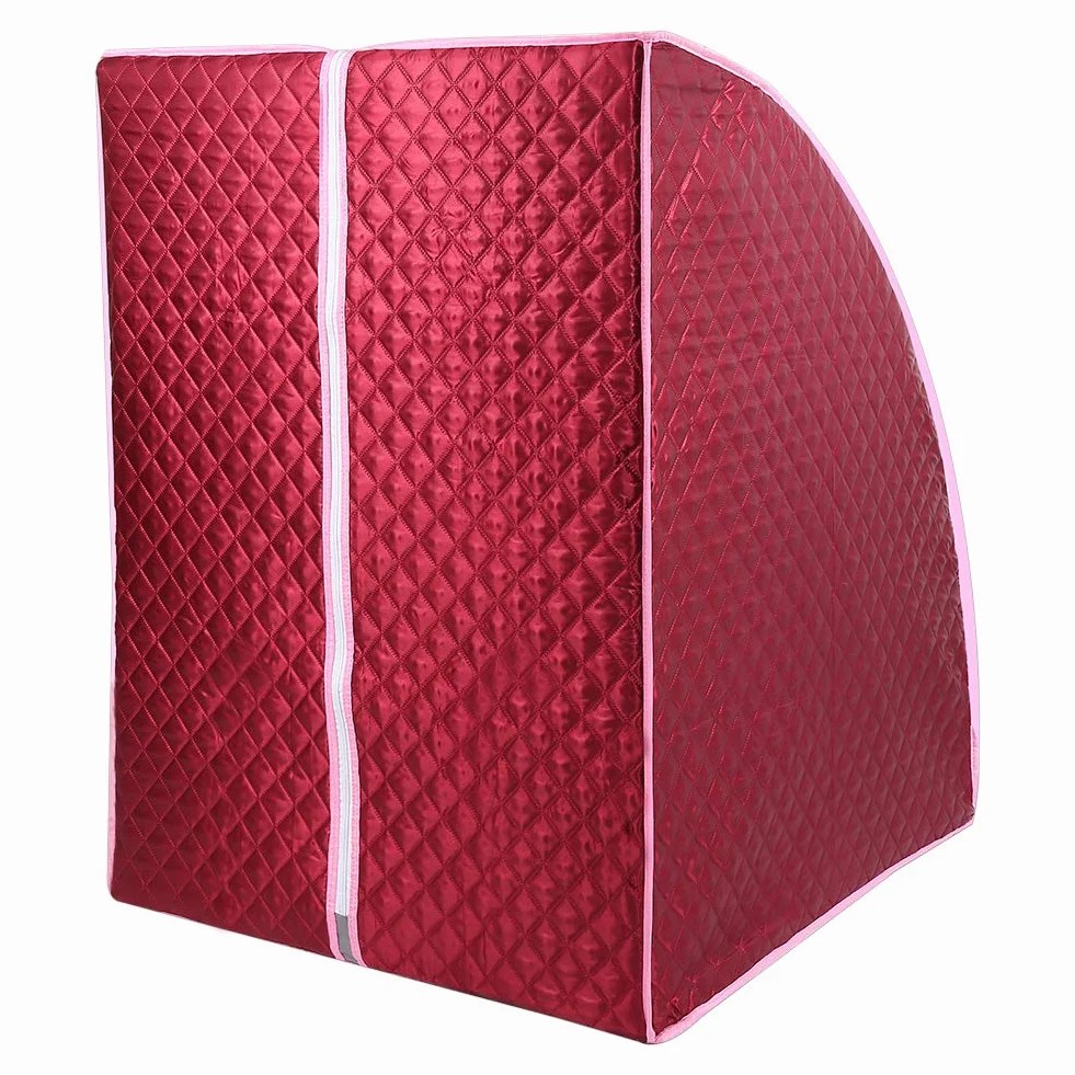 HUOLE Sauna Cabina pieghevole 1,8 l portatile telecomando 9 opzioni timer vapore ultra sottile 98 x 80 x 70 cm