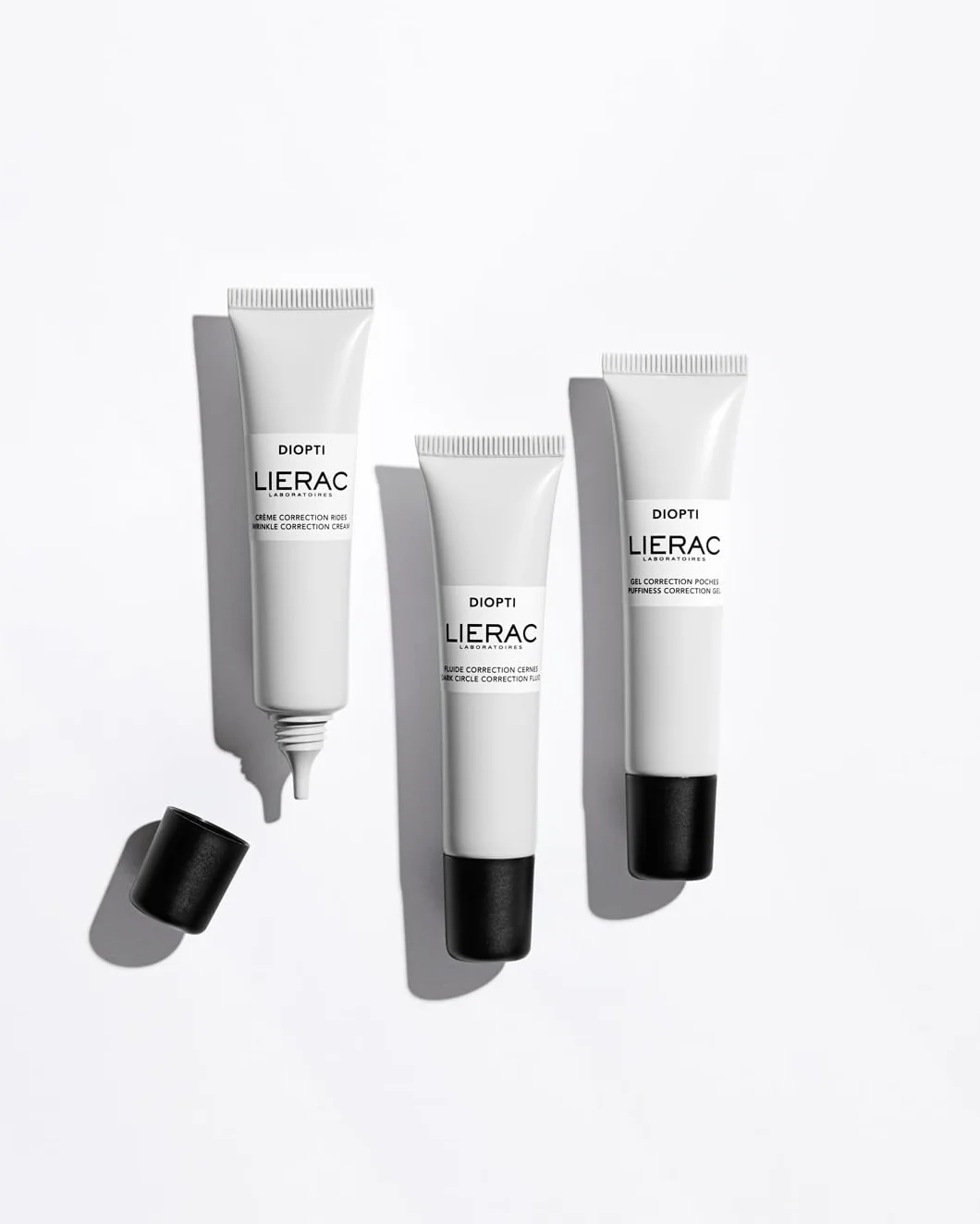 Lierac Diopti Gel Contorno Occhi Correzione Borse Decongestionante, Defaricante e Tonificante, per Tutti i Tipi di Pelle, Formato da 15 ml