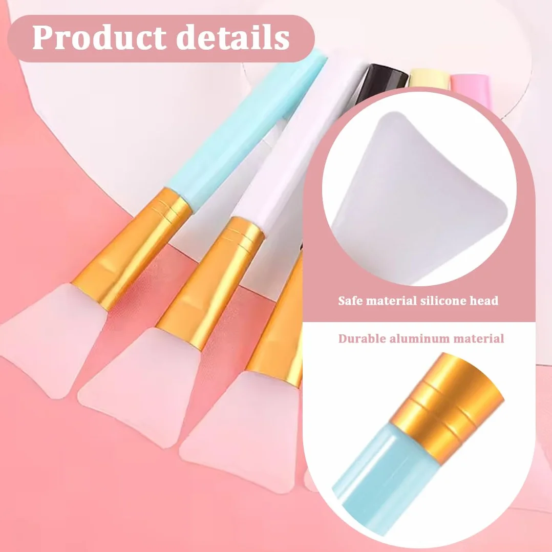 6 PCS Pennello Maschera Silicone, Professionale Pennello Maschera, Pennello Maschera, Maschera Strumento di Bellezza Morbido Pennelli per Maschera Occhi DIY