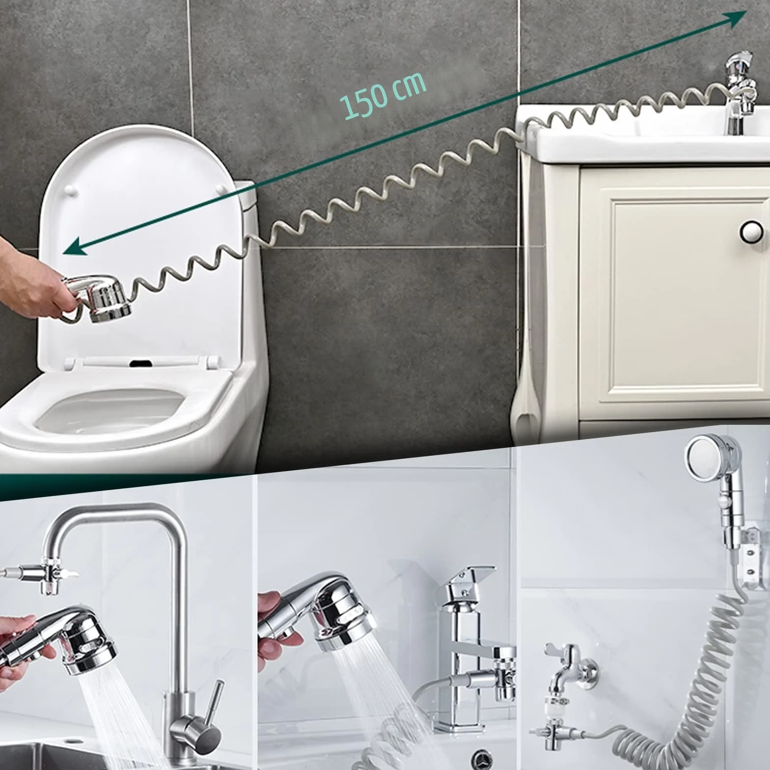 Doccetta per lavandino STOAT® doccino per bidet rubinetto bagno