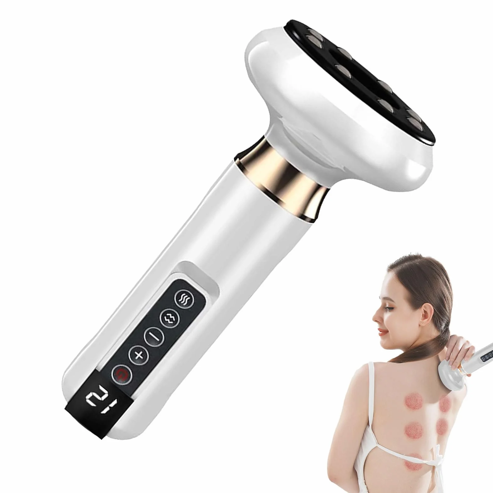 Massaggiatore anticellulite portatile elettrico, coppettazione per cellulite | Modellatore per il corpo portatile regolabile per gambe, dispositivo di aspirazione Macchina