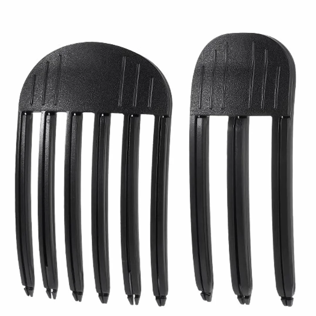 NHQZ 2 Pz Clip Radice - Pettine Ricci | Arricciatura Radici (Nero)
