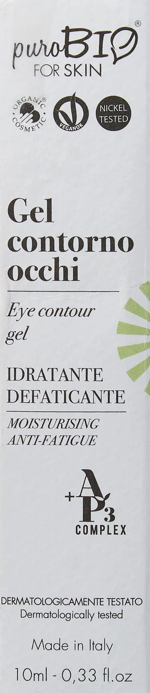 Purobio Gel Contorno Occhi Idratante Defaticante - 10 Ml
