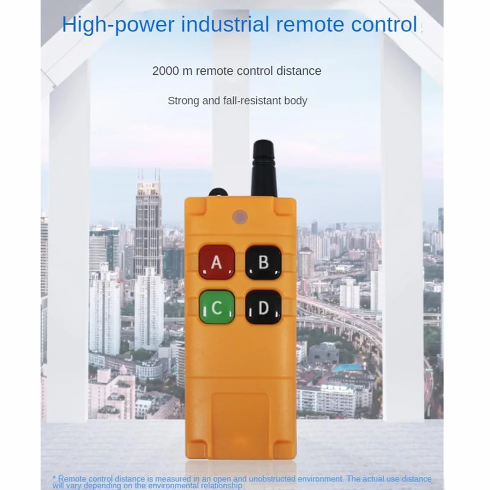 Lanko Potente industriale impermeabile anticaduta 433 MHz 2000 M EV1527 6 pulsanti