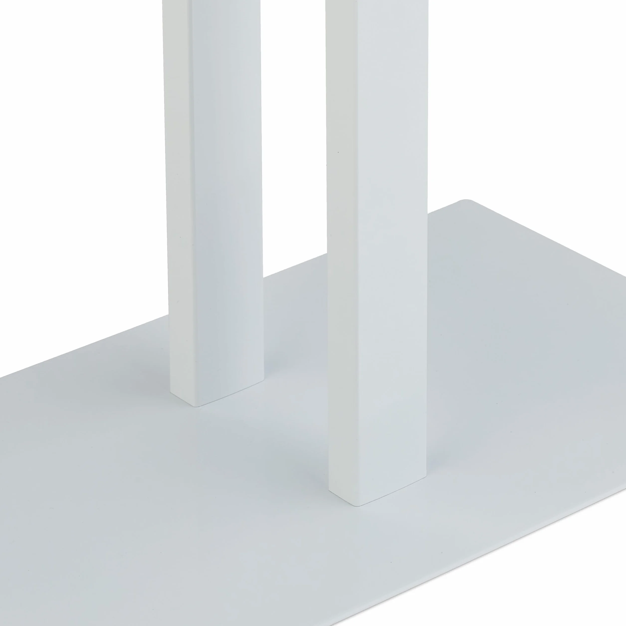 Relaxdays Piantana Portasciugamani Autoportante 2 Bracci Ferro 82x50x19 cm Bianco