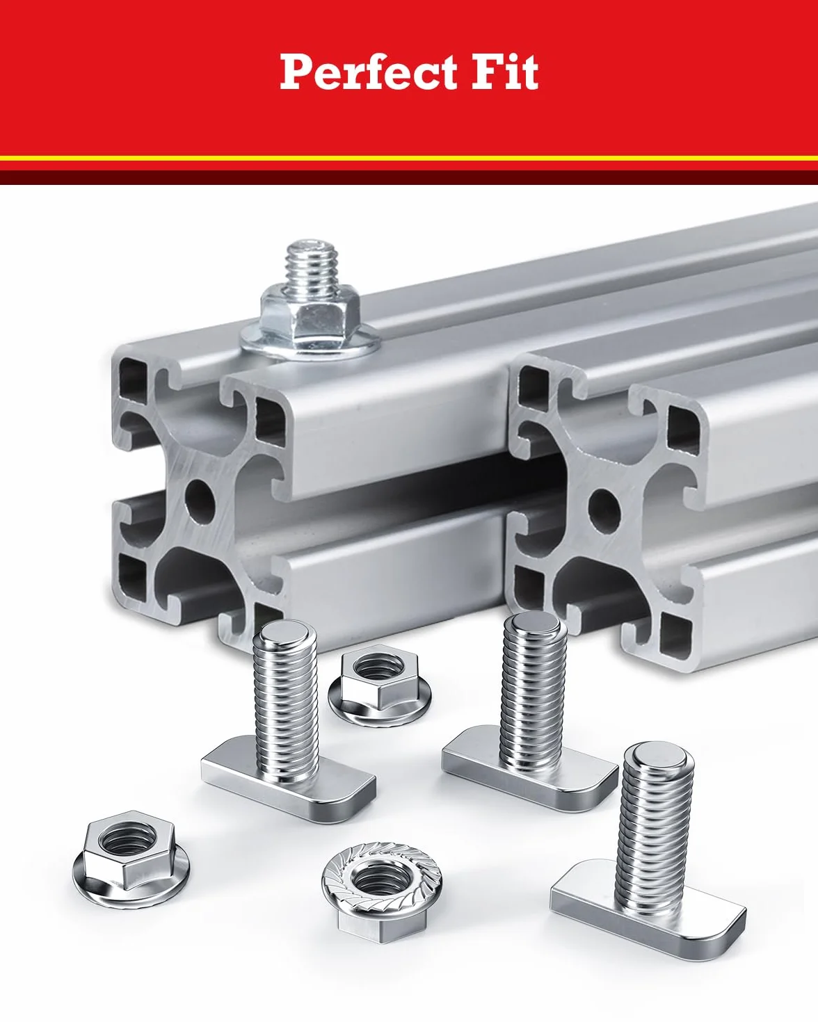 Set di 22 viti M8 x 20 mm A2-70 acciaio inox con dado a flangia per guide solari PV