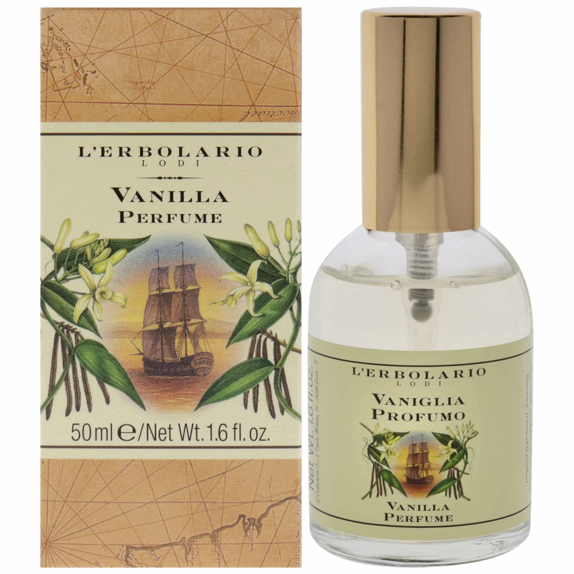 Lerbolario Perfume Vanilla, 50 ml, Confezione da 1, 1