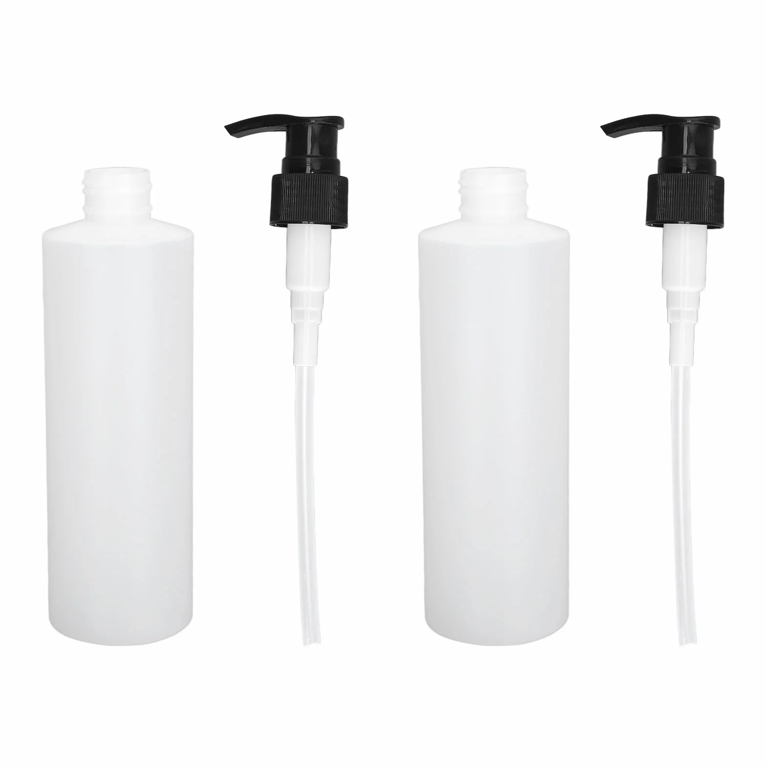 Denash Dispenser con Pompa Scalda Olio per Massaggi, Accessorio di Ricambio Bottiglia Dispenser con Pompa Scalda Olio per Massaggi Bianca 2 Pezzi 250 Ml Riutilizzabile per Lozione