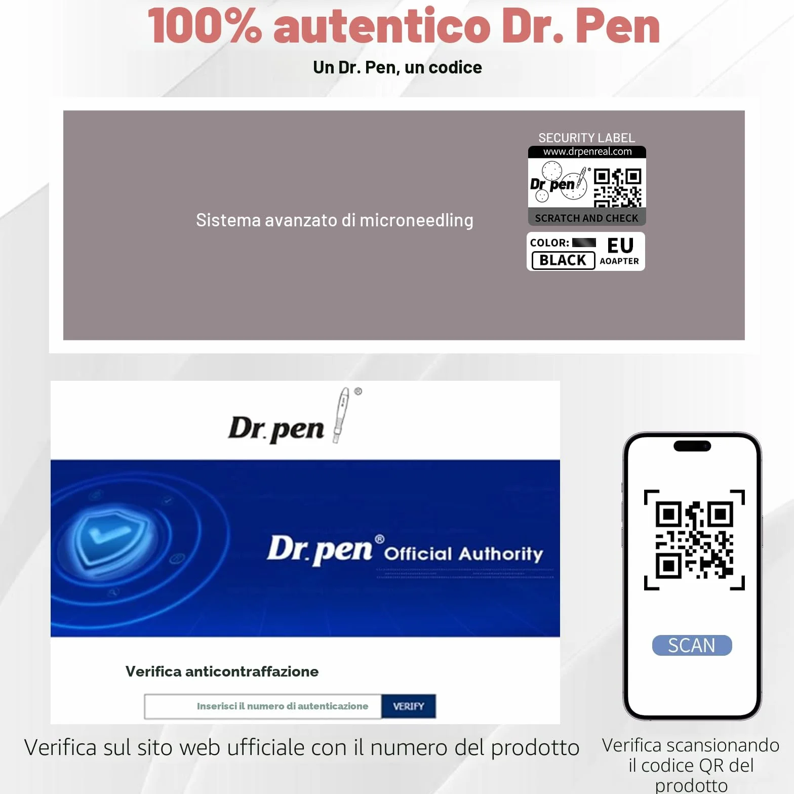 A10 Dermapen Microneedling Professionale, Dr. Pen Microneedling Regolabile Wireless con 25 Cartucce, 5 Livelli e Display LED, Dermapen per Viso, Crescita Capelli e Skincare, per la Casa e in Viaggio