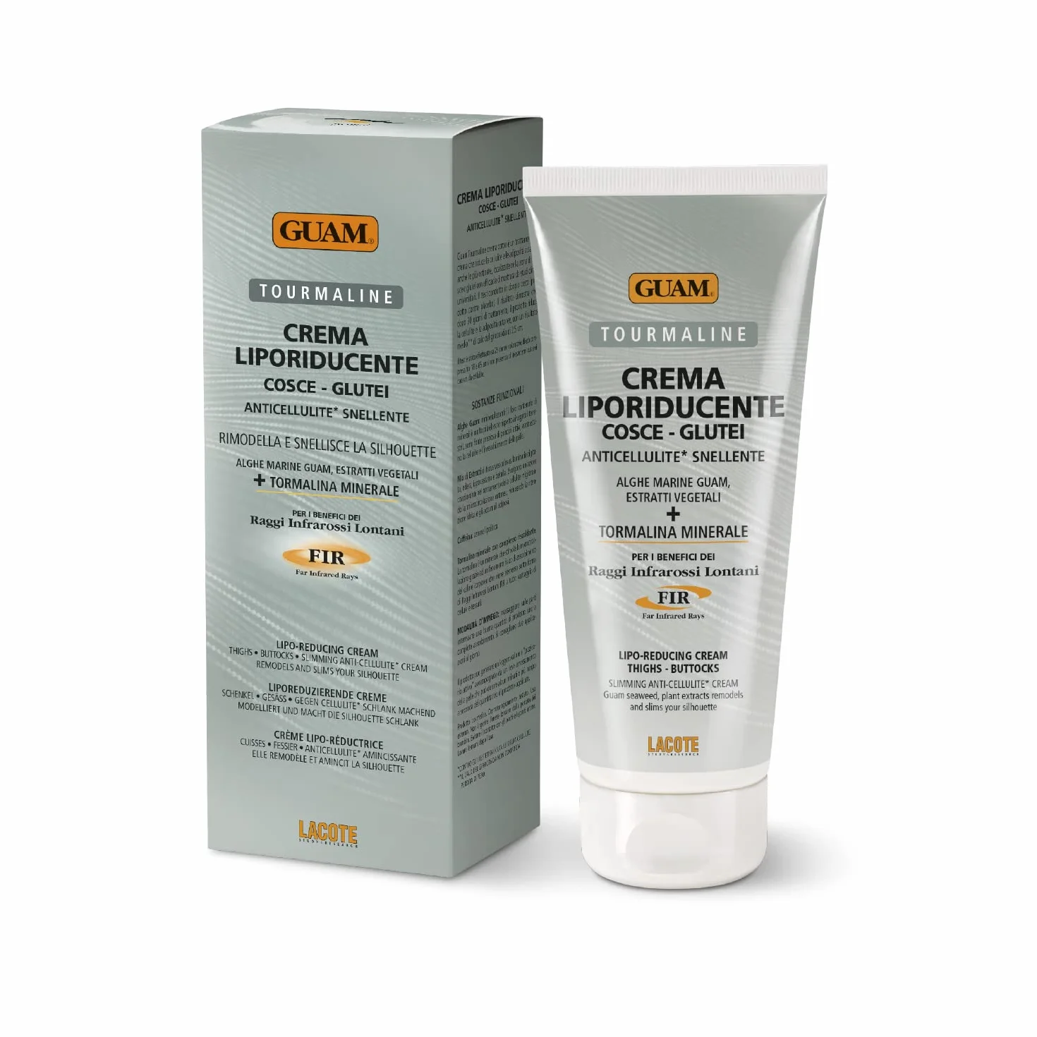 Guam Crema Liporiducente per Cosce e Glutei Alla Tormalina Minerale, 200Ml