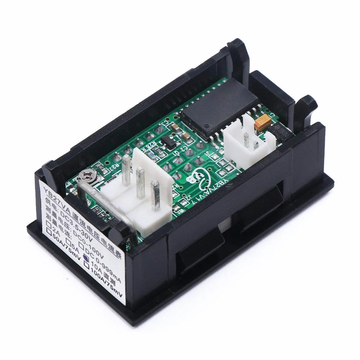 DEOK Digitale LED Voltmetro Amperometro 100V 10A DC Corrente Tensione Tester da Pannello 2in1