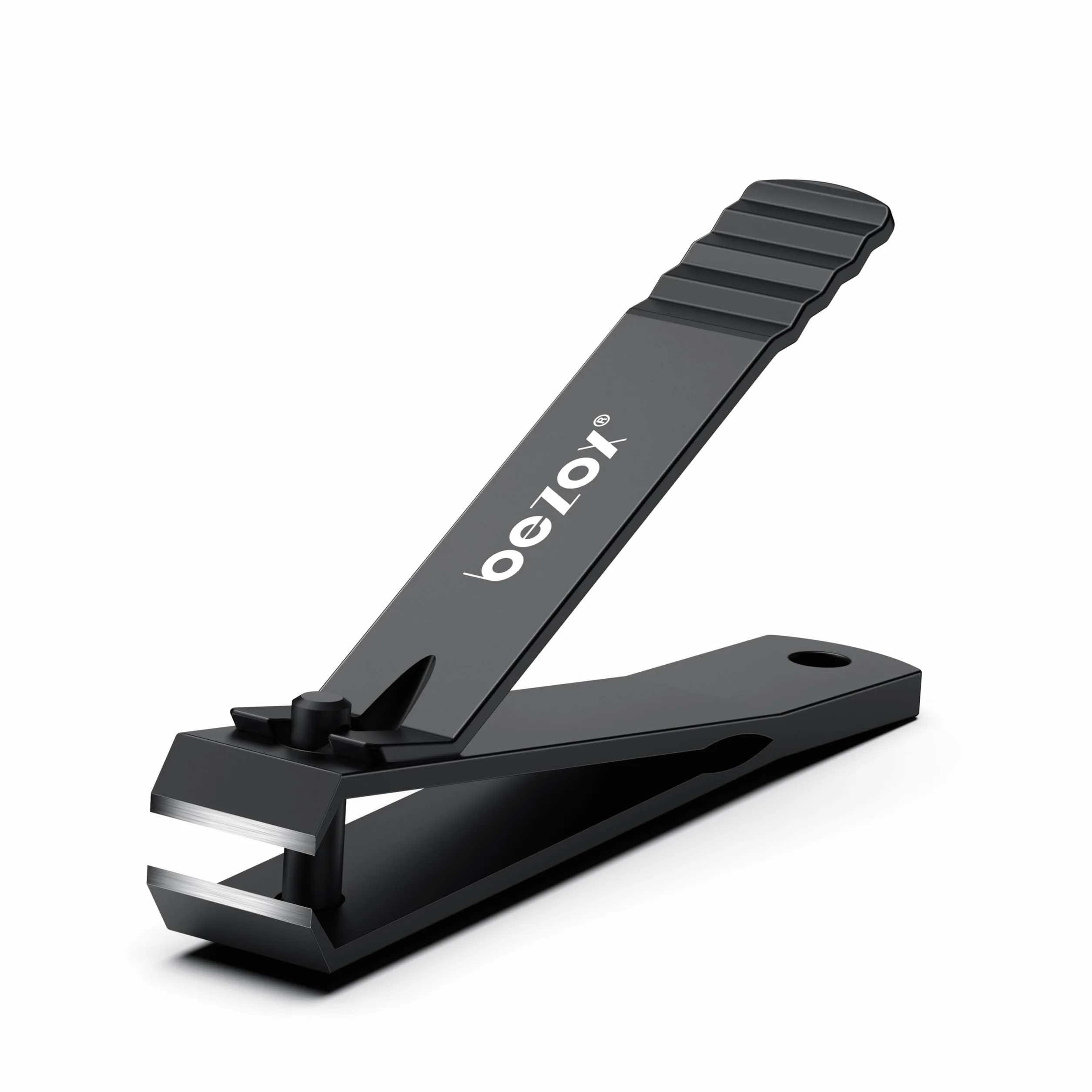 BEZOX Tagliaunghie a lama dritta resistente per unghie spesse, tagliaunghie professionali in acciaio inox, tagliaunghie spesse e larghe
