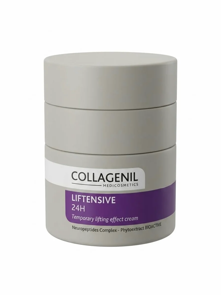 Collagenil Liftensive 24H, Crema Viso Giorno e Notte Collo e Décolleté, Effetto Ultra-Liftante, Antirughe di Espressione, Rassodante, Azione Botox-Like, Made in Italy, 50ml
