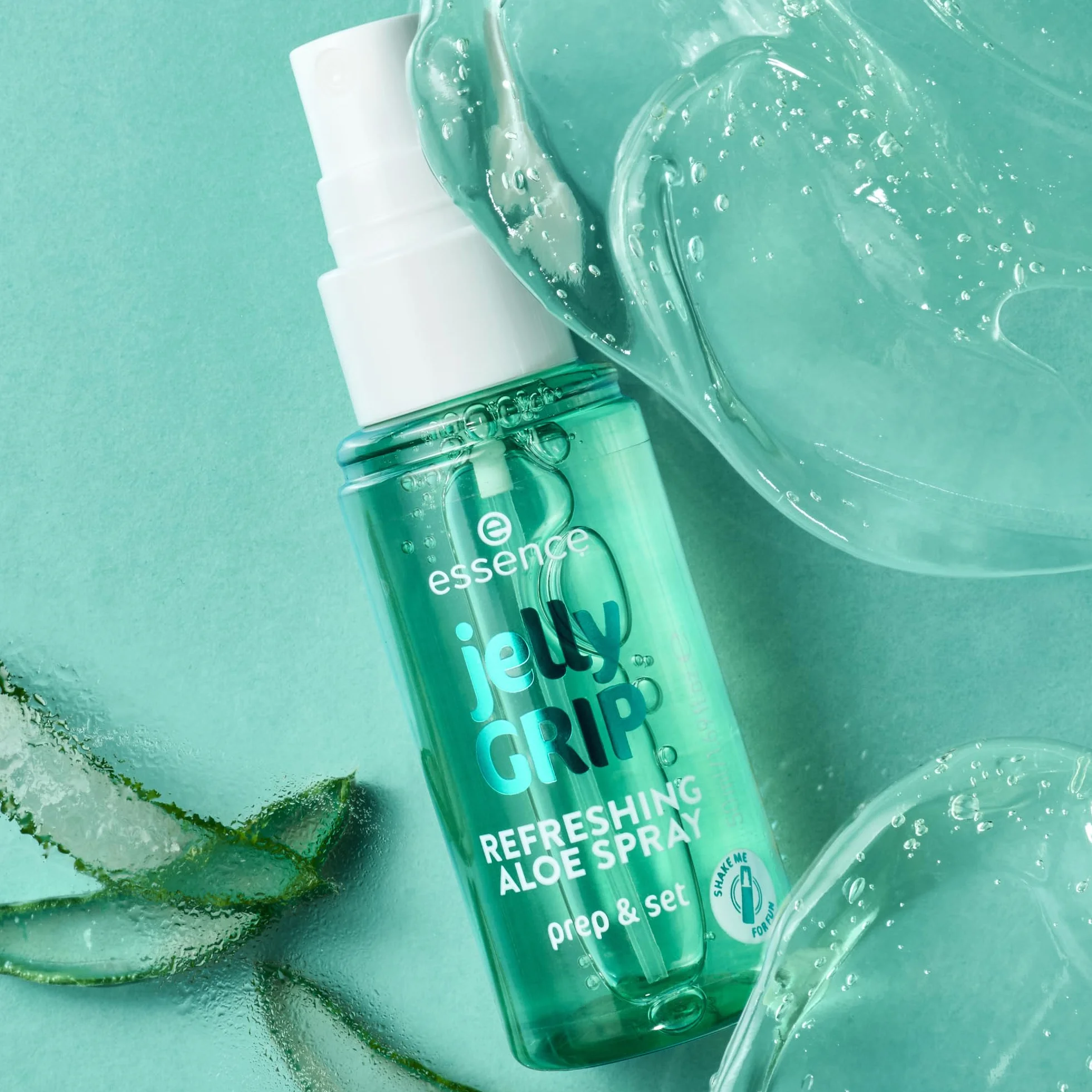 essence Jelly GRIP REFRESHING ALOE SPRAY, idratante, rinfrescante, rugiadosa (50ml)