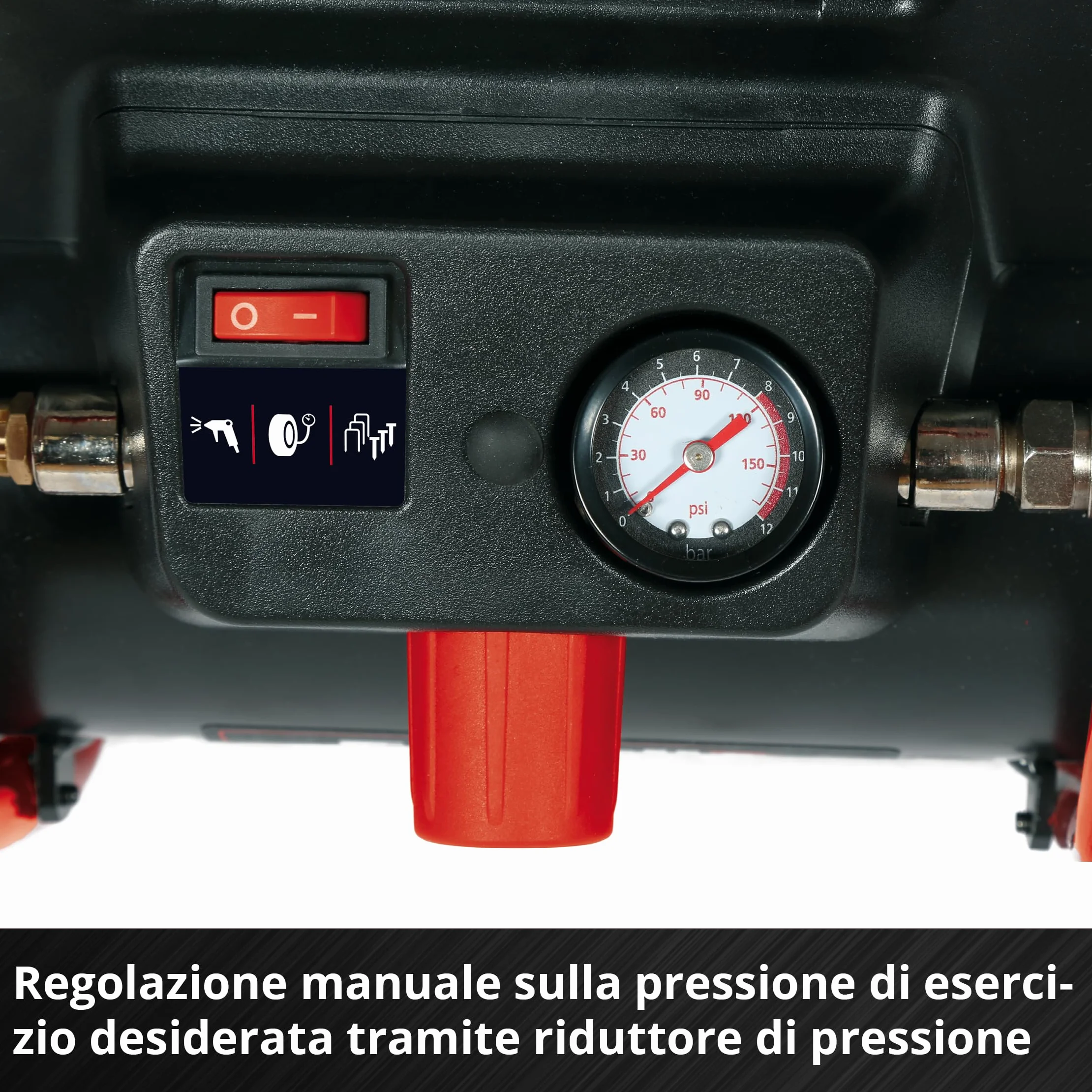 Einhell TE-AC 36/150 Li OF-Solo Compressore a Batteria 36 V 8 bar Serbatoio 6 l Aspirazione 150 l/min Senza Olio