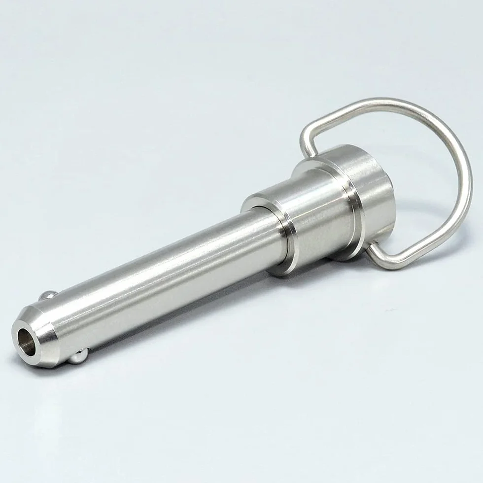 Perni autobloccanti a sfere acciaio inox M10 L15 mm bloccaggio sicurezza sgancio rapido