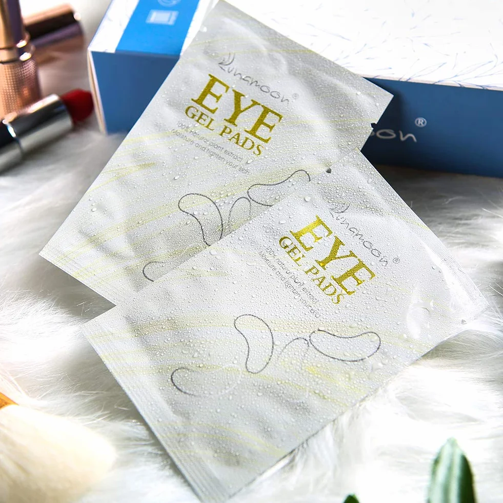 Lunamoon Cerotti Gel per Estensioni Ciglia 100 Paio Eye Pads Occhio Patch Extension Ciglia Pads Occhi da Ciglia Finte Eye Gel Patches for Eyelash Extension