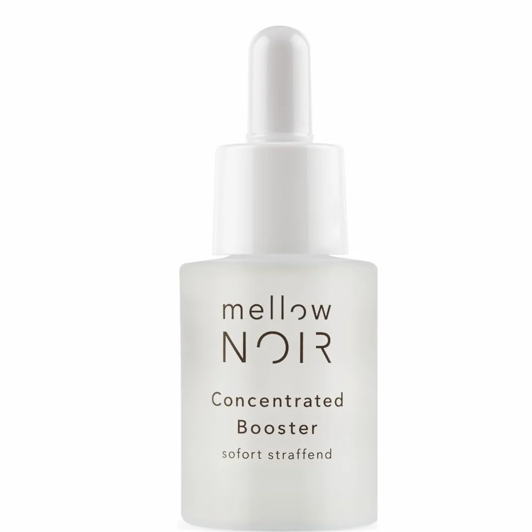 mellow NOIR Concentrated Booster 15ml | EFFETTO RASSODANTE IMMEDIATO | Siero viso all'acido ialuronico | Siero contorno occhi | Trattamento occhi e viso | Vegano | Cosmesi naturale certificata