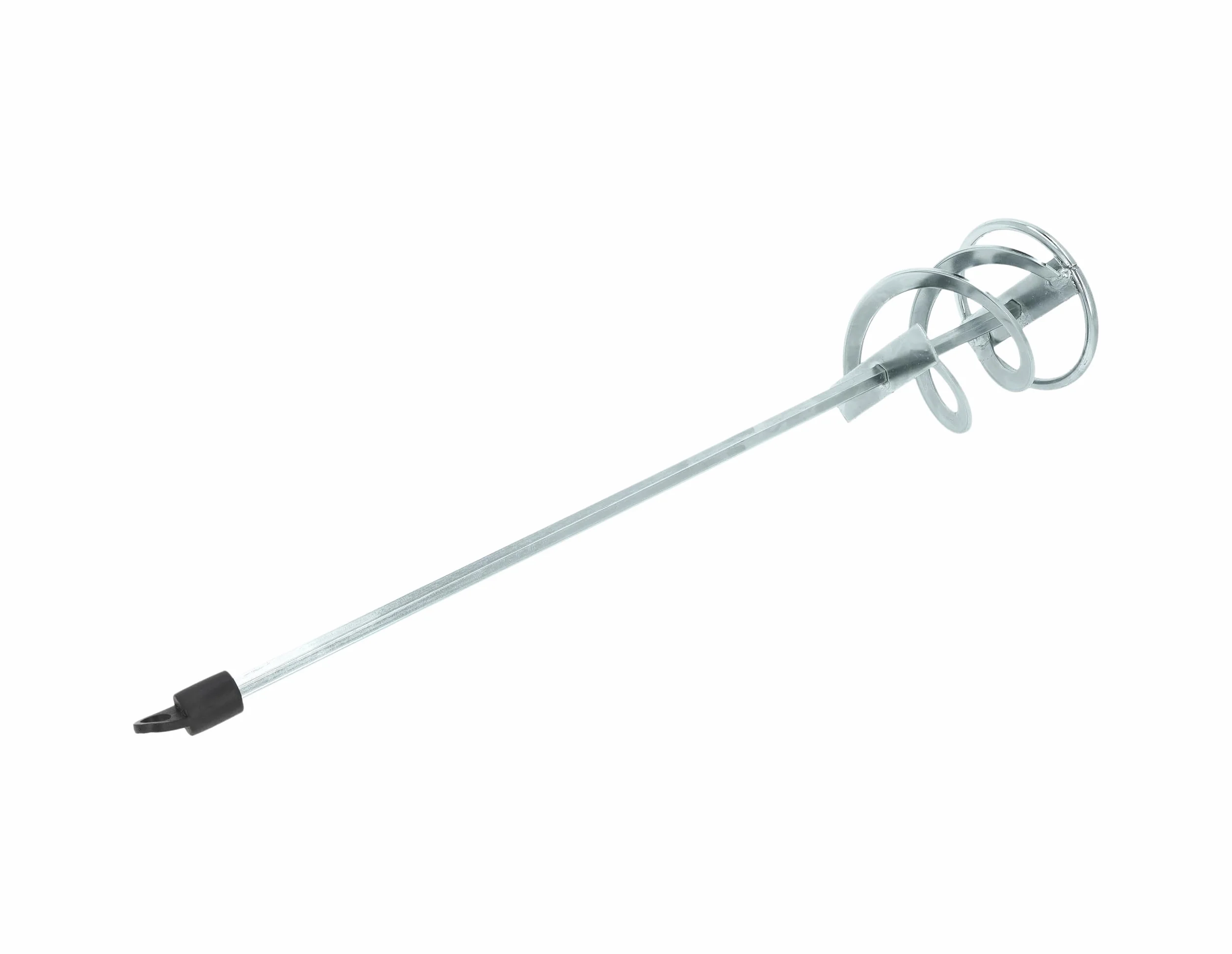 Frusta Miscelatrice da Cantiere 80 x 400 mm – Pala Impastatore Edile per Vernici e Malte con Gambo HEX 8 mm in Acciaio Zincato