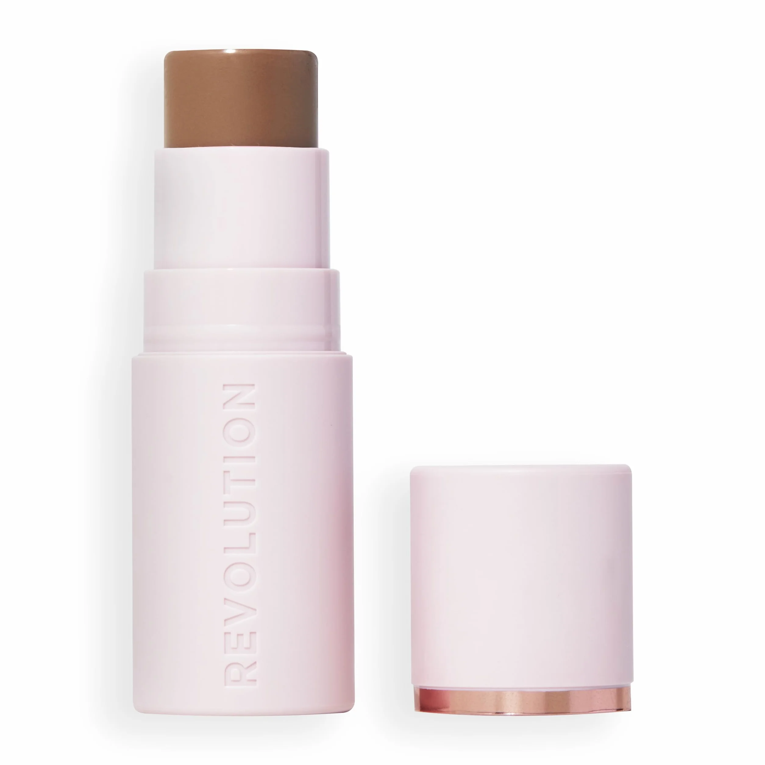 Revolution, Skin Silk Bronzer Stick, Colore Modulabile per Guance, Occhi e Labbra, Formula Crema-Polvere, Vegan & Cruelty-Free, Medium Sunset, 4.5g