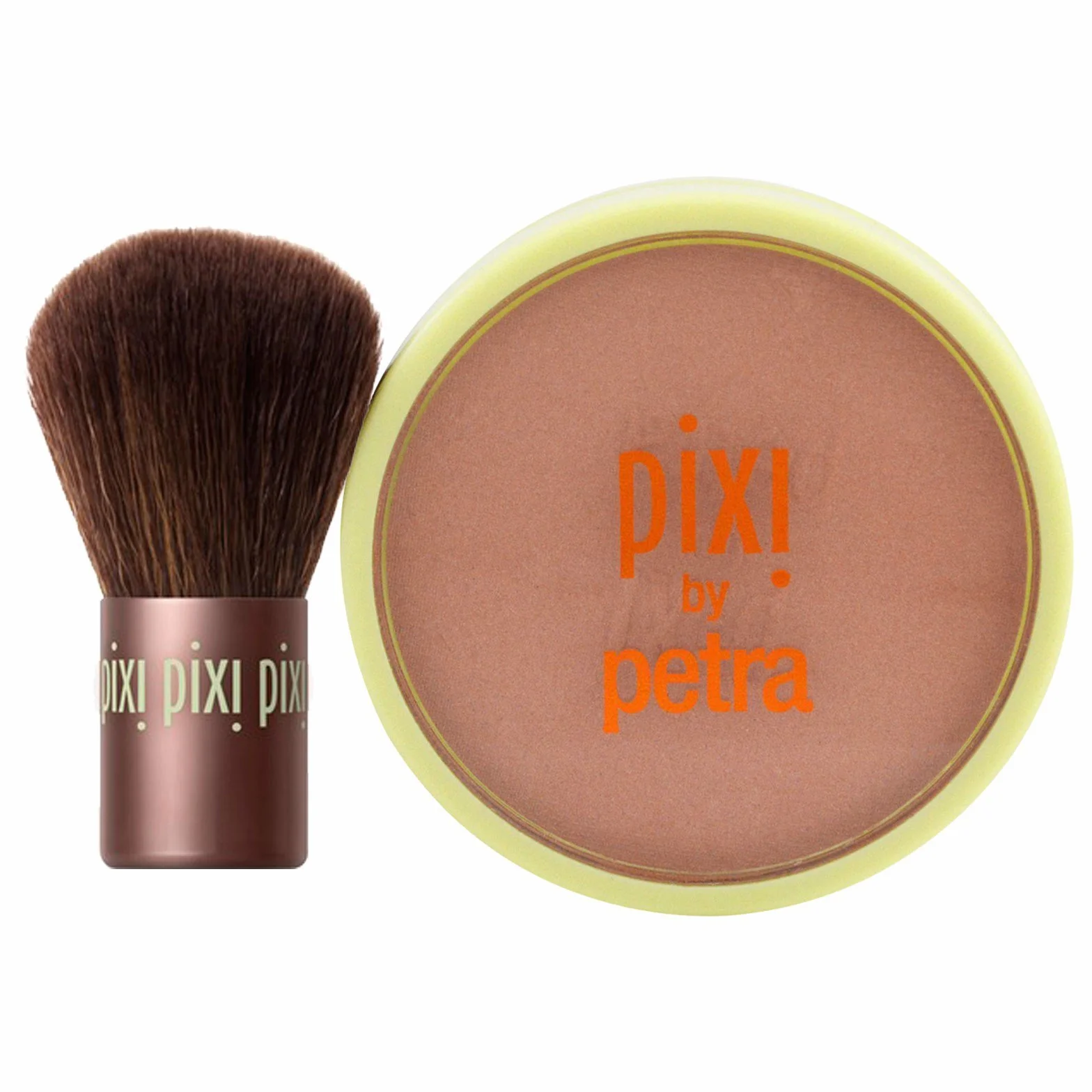 Pixi Beauty Bronzer + Kabuki | Colore: Subtly Suntouched | Terra Abbronzante Setosa con Pennello Kabuki | Lunga Tenuta e Finitura Luminosa Naturale | 10,2 g / 0,4 oz