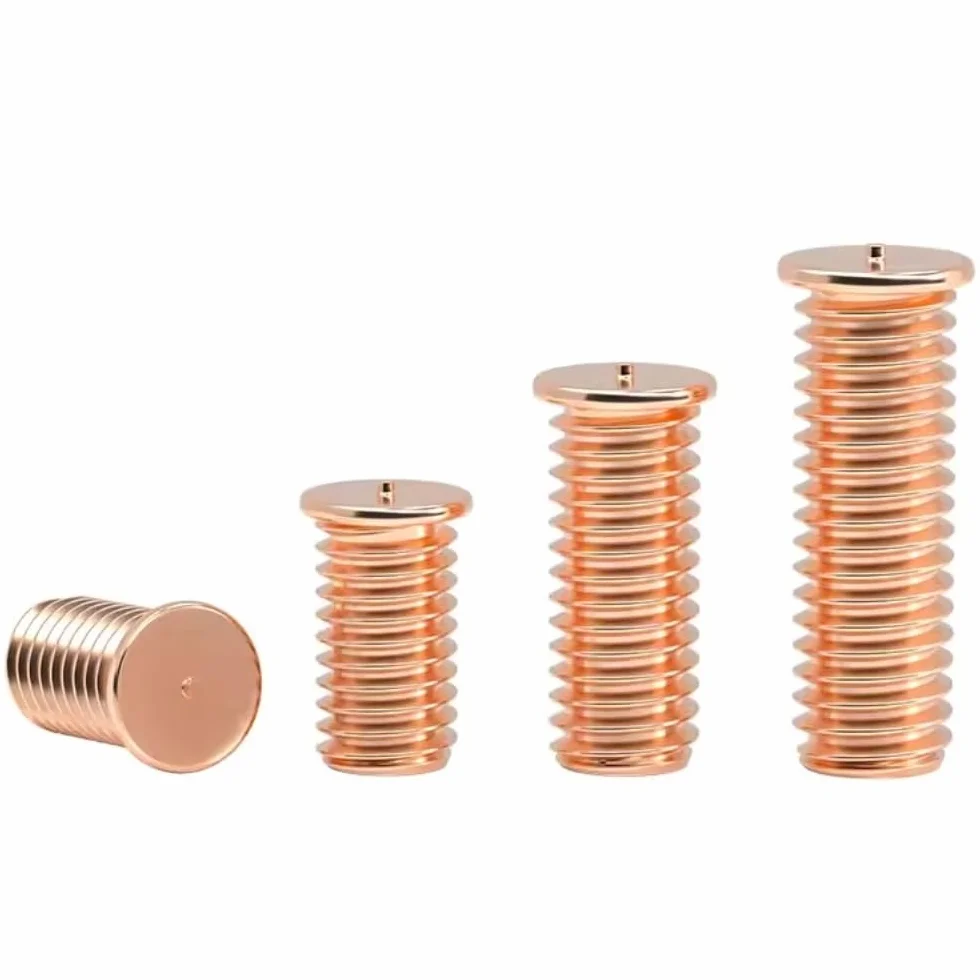 Perni filettati da saldare M5 10mm 20 pezzi placcati rame per saldatura a scarica di condensatori